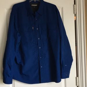 Tactical Royal Blue Button Down